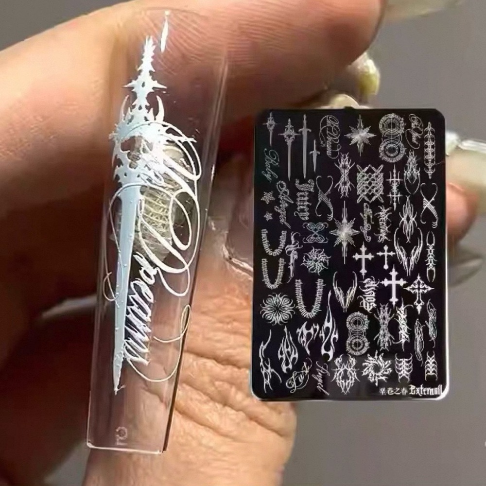 Externail. Y2k Stamping Plate nails